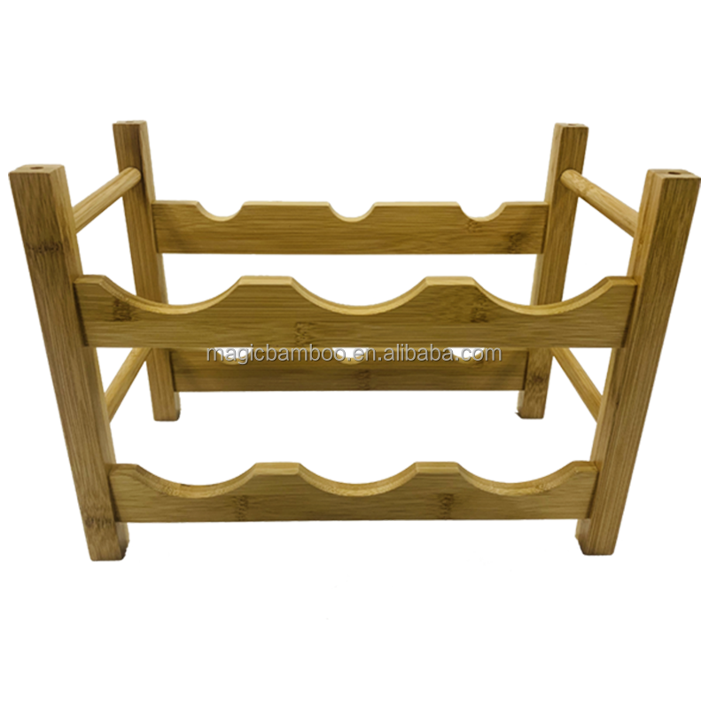 Kitchen Bamboo Wine Glass Rack Cabinet Shelf Environmental Protection