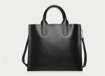 Three sizes PU leather tote one-shouldered crossbody custom logo women's handbag