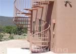 Prefabricated Spiral Staircase Timber Treads Stair For Indoor