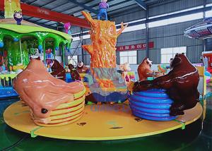 Quality Carousel Teacup Amusement Ride , Rotating Children'S Funfair Rides For Family Playing wholesale