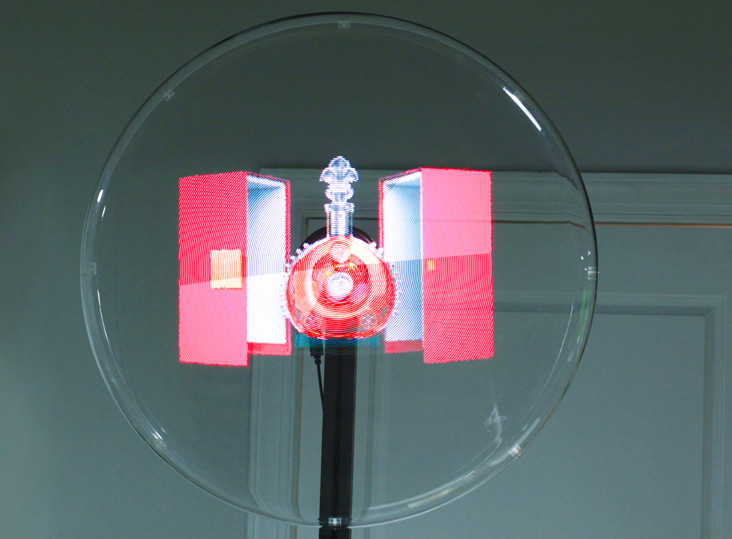Indoor WIFI 3D Holographic Display 176 Degree View Angle 20000 Hours Using Life