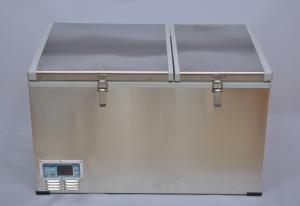 Quality 95L HOT SALE Outdoor E car freezer/camping refrigerator 4x4 trailer BD/C-95ACDC Dual zone AC:110~240V60/50Hz wholesale