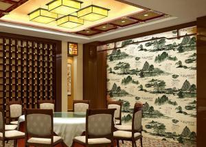 Quality Non Pasted Strippable Asian Inspired Wallpaper For Hotel / TV Background wholesale