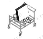 Stainless Steel Stack PIN Trolley With 6'' Silent Casters