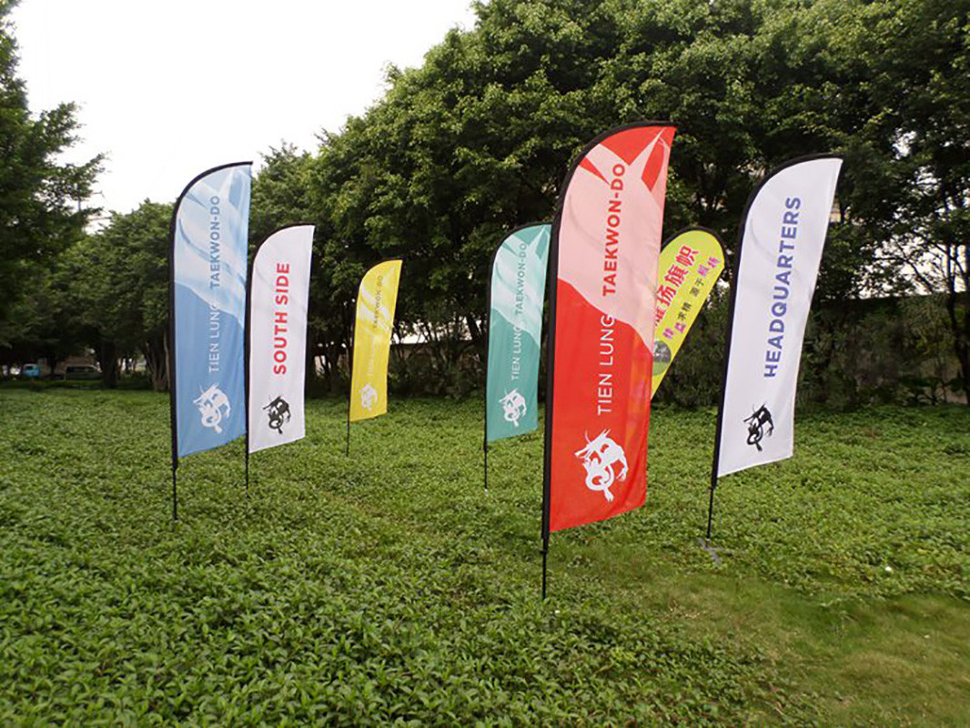 Custom Made Sublimation Beach Flag Banner For Outdoor Activity