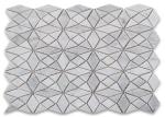 Kaleidoscope Mosaic Bathroom Tiles , Honed Stone Mosaic Floor Tile