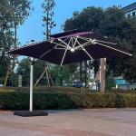 Outdoor Umbrella Patio Aluminium Garden Parasol Beach Umbrella with Mail