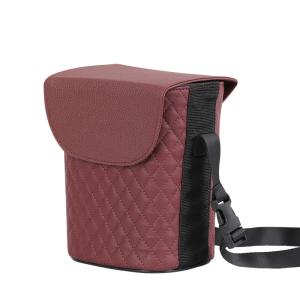 Quality Lightweight Storage 3 L Capacity Car Accessories Trash Bin With Leather Abs Board wholesale