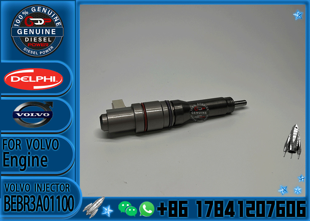 Diesel Fuel Injector Common Rail Parts Injector 1897675 BEBR3A01100 1934321 BEBU2C00300 for VOLVO