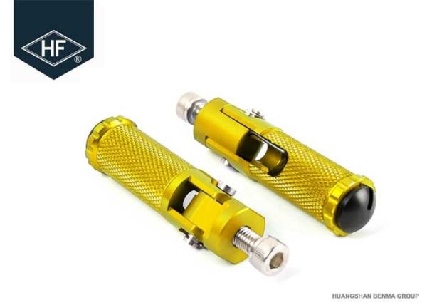 6 Colors Motorbike Modification Parts , Folding Footrests Custom Motorcycle Foot