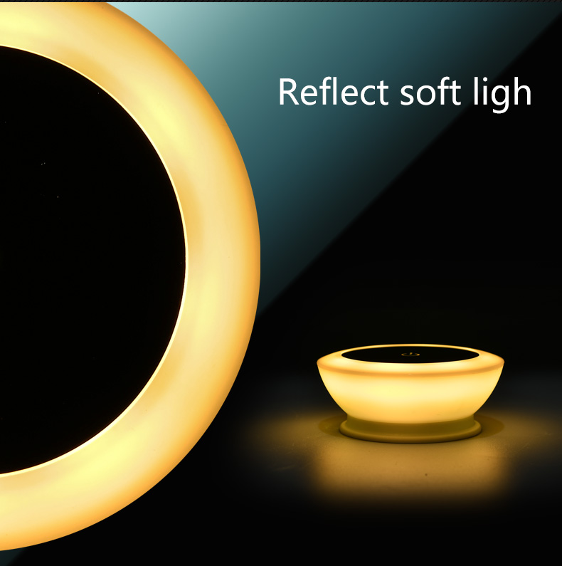 Magnet Attach Dimmable 91*91MM 0.33W Touch Sensitive Night Light Three Color