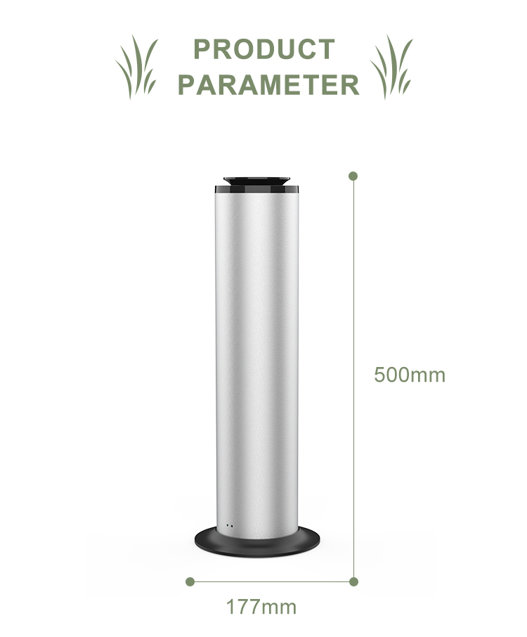Electric Scent Diffusers Large Capacity Fragrance Scent Oil Diffusers Portable Remote Control Vertical Waterless Scent Diffuser