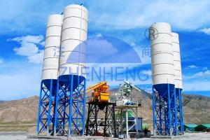 Quality HZS50 Skip Bucket Stationary Concrete Batching Plant For Construction wholesale