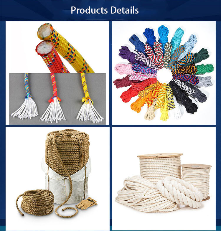 Canada 5mm Twisted Cotton Macrame Cord Made from Recycled Materials by YI LI YUAN