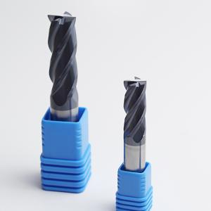 Quality Solid Tungsten Carbide 4 Flutes D8 Square End Mills Hrc60 W wholesale