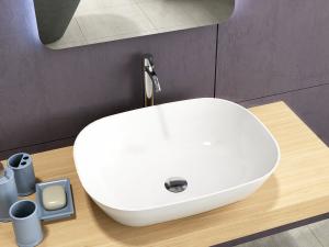 Quality Durable Counter Top Basin Tone Vessel Bathroom Sinks Eco Friendly wholesale