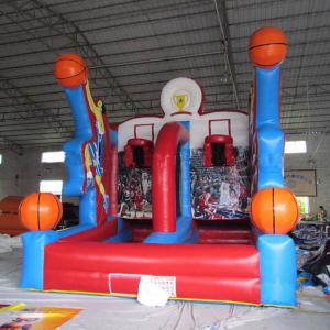 Quality Outdoor Blue and Red PVC Tarpaulin Cannonball Shooting Inflatable Sports and Air Blaster Ball Games wholesale