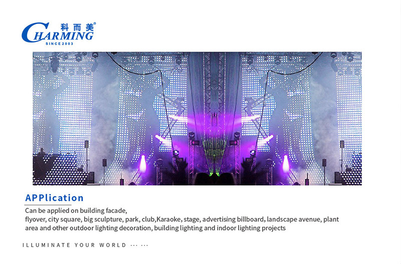 SMD3535 P85 Stage LED Mesh Screen Curtain Transparent Practical