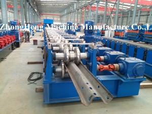 Quality 312 W Section / Highway Guardrail Forming Machine 3.2mm Thickness Gearbox Control wholesale