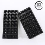 Versatile Garden Plastic Seedling Trays 50 To 128 Cell PET plastic germination