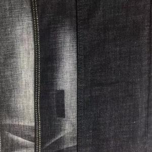 Quality Black Color Slub Denim Fabric 10.5oz Jeans Cloth Material For Men wholesale
