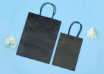 Paper Handle Eco Paper Bags , Black Kraft Paper Bags Without Printing