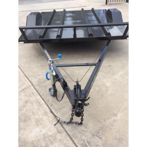 Quality Flatbed Motorcycle Transport Trailer 8x6 With Heavy Duty Tie Down Rings wholesale