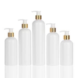 Quality OEM Cosmetic Lotion Bottle , Reusable Gold Pump Bottle For Thick Cream wholesale
