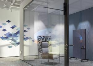 Quality Divider Aluminum Tempered Glass Office Partition Wall Commercial Interior wholesale