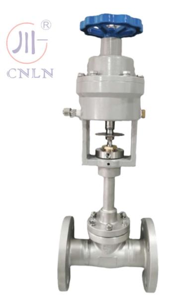 Cryogenic Pneumatic Emergency Shut Off Valve Stainless Steel Flanged Type DN25