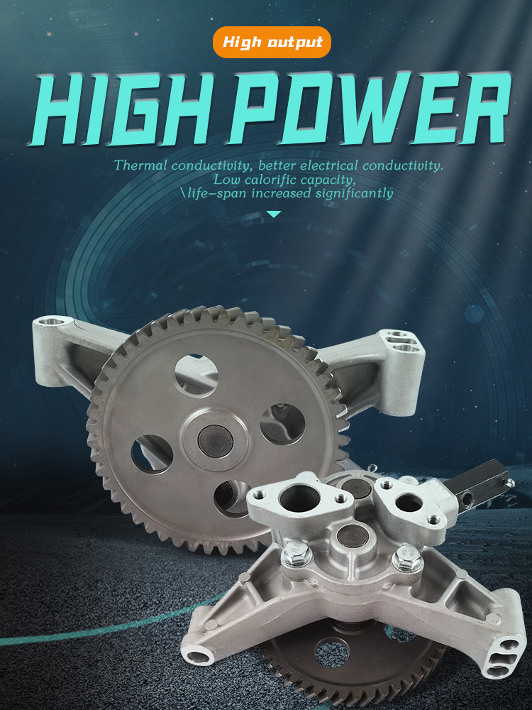 6D16 48T Gear Oil Pump , ME074345 ME034664 Engine Spare Parts