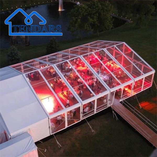 Luxury Clear Span Party Marquee Tents PVC Wedding Event Transparency Tent