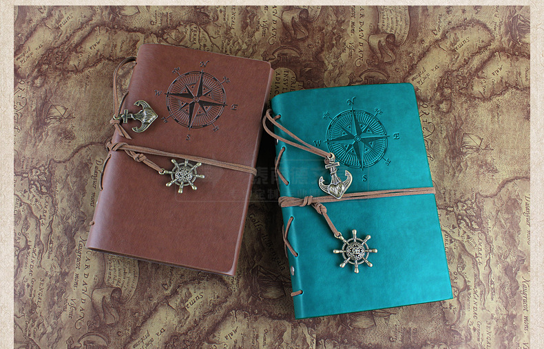 Imitation Leather Cover A5 A6 Brown Kraft Notebook With Daily Weekly Monthly Planner