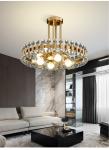 Chandelier lighting for dining room Home Decoration Gold Round Kitchen Fixture