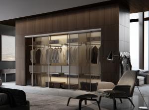 Quality SGS Contemporary Sliding Wardrobe Modern Bedroom Wardrobe wholesale