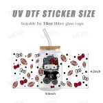 Hello Kitty Custom Logo UV DTF Transfer Cup Wrap Stickers For Glass Tumblers And
