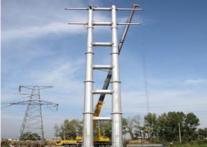 Quality 750KV Steel Tubular Tower Hot Dip Galvanized / Painted Surface For Power Transmission Line wholesale