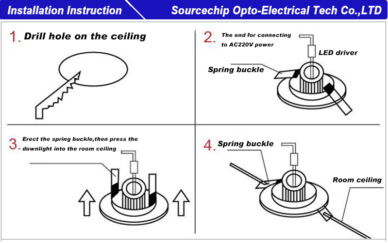 COB 15 watt led down light | COB LED Downlight supply