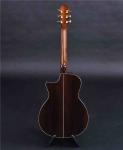 Full solid wood Customized solid spruce top acoustic guitar solid rosewood back