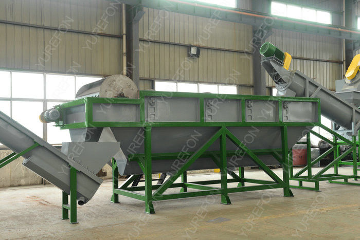 High Efficient Plastic Washing Recycling Machine With Multiple Hot Washing Tanks