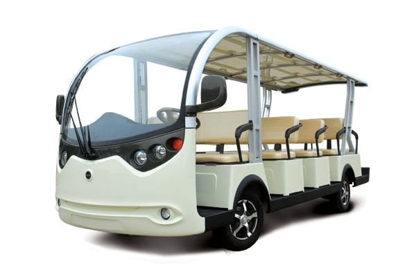 72V 5kw Power Charge 8-14 Passenger Lithium Battery Electric Open Closed Sightseeing Bus