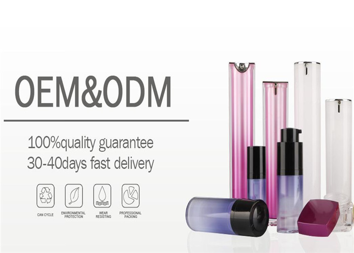 15ml 30ml 50ml 100ml Plastic Bottle Containers Cosmetic Plastic Lotion Bottle With Pump Empty Yellow Cream Jar Packaging