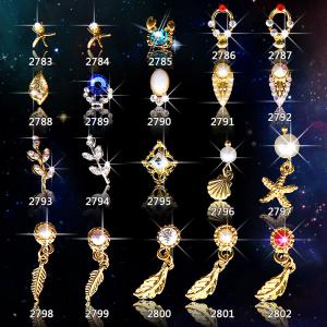Quality Hot NEW Wholesale Alloy Jewelry 3D Nail Art Jewelry Nail rhinestones Sticker Supplier Number ML2783-2802 wholesale