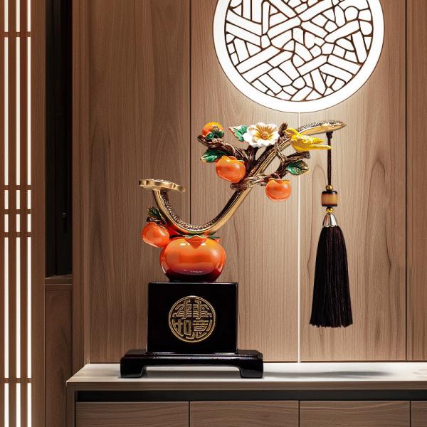 Persimmon Wood Wine Rack TV Console Multi-Functional Furniture for Modern Living