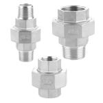 Hexagon Head Stainless Steel Double Internal Thread Coupling Connector NPT BSP 1