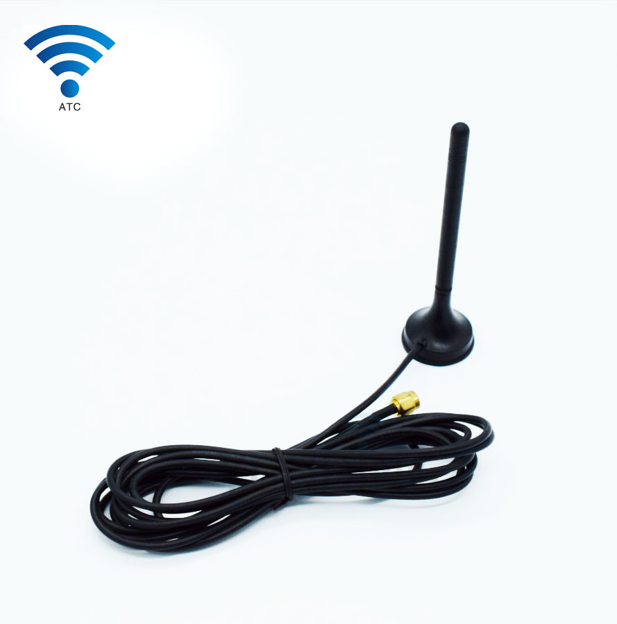 433MHZ Suckermag Mount Antenna , SMA Connector Magnetic Aerial 50 Ohm Impedance