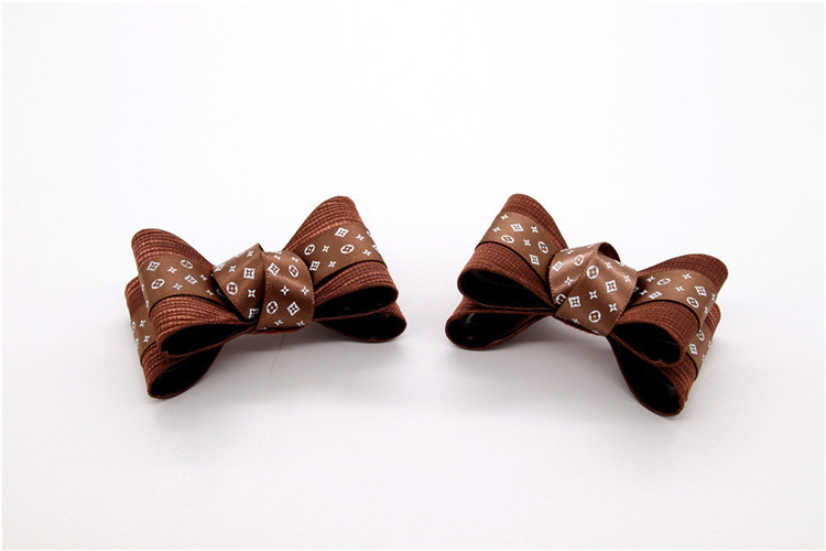 Ribbon coloured bow-tied shoe flower,Handmade footwear ornaments and flower Thread ribbon Beige ,white,black,red ,blue