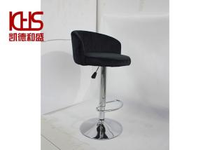 Quality ISO9001 Luxury Black Velvet Bar Stools For Kitchen Island wholesale