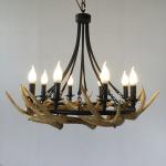 stag antler chandelier light fittings Fixtures For Coffee Bar Shop Lighting (WH