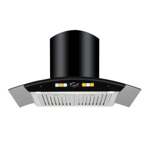 Quality Black Cooker Curved Glass Cooker Hood 90cm 70cm 80cm 60cm wholesale